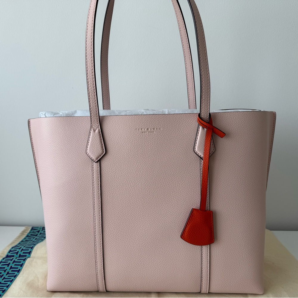 Tory Burch Perry Tote in pink sand (limited colour) - Picture 2 of 10